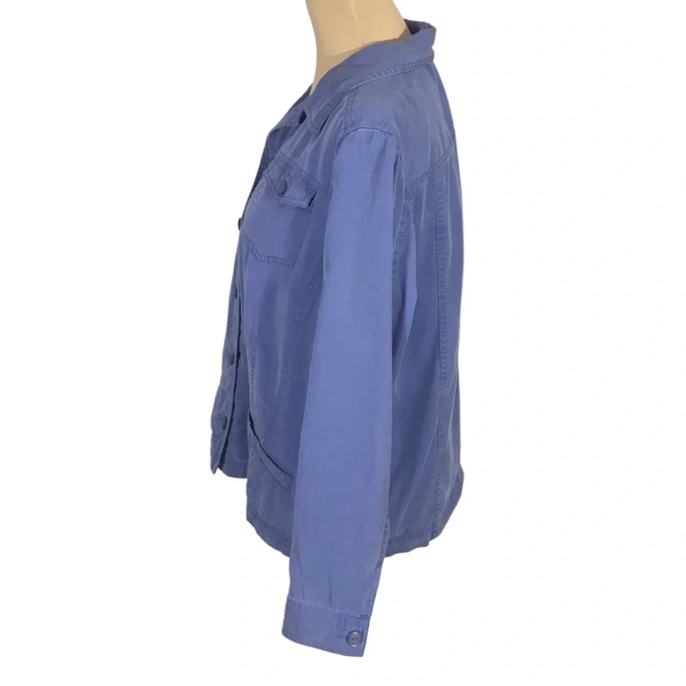 JM Collection | Blue Lightweight Jacket, 14 Petite - Picture 2 of 8